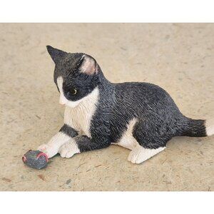 Sherratt Simpson Cat Black White 3"  Mouse